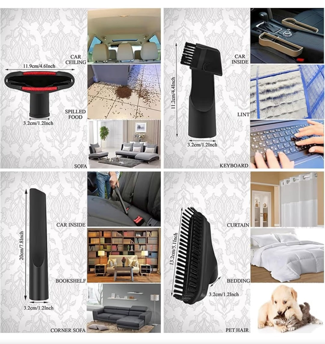Vacext Universal Vacuum Attachments and Brushes Kit