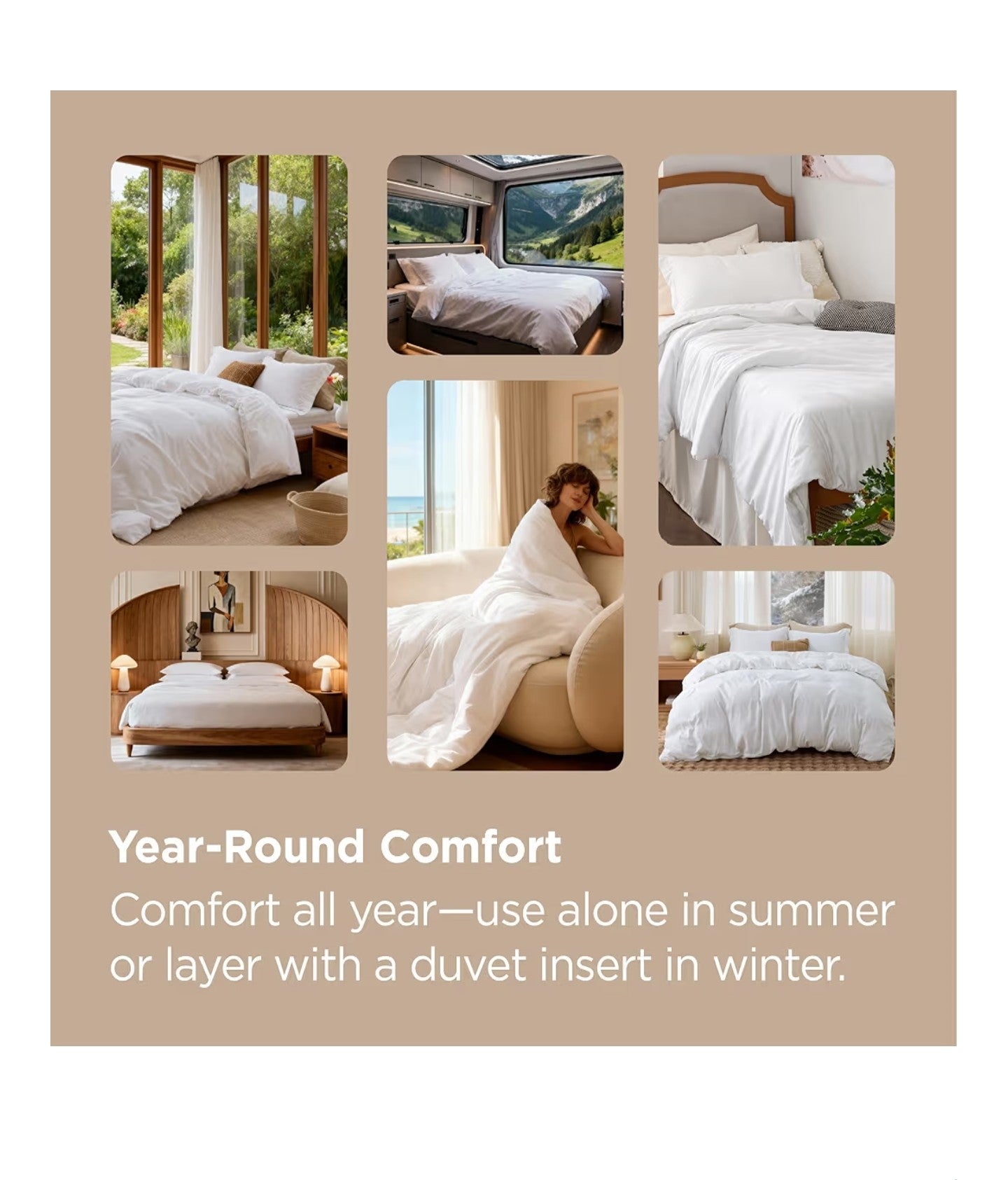 Bedsure Duvet Cover King Size - Soft Double Brushed Bedding.