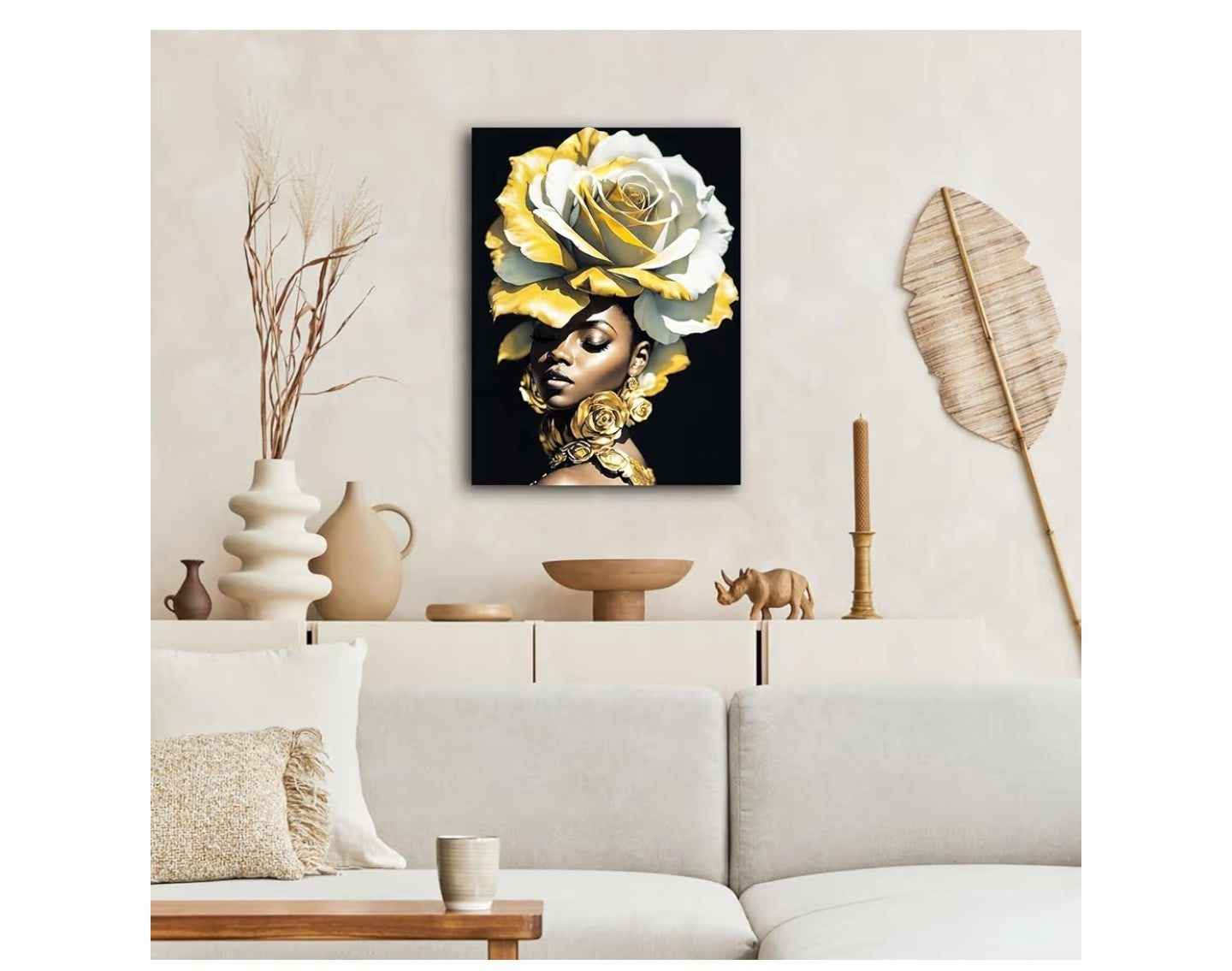 daktenn Wall Art African American Women Wall Decor.