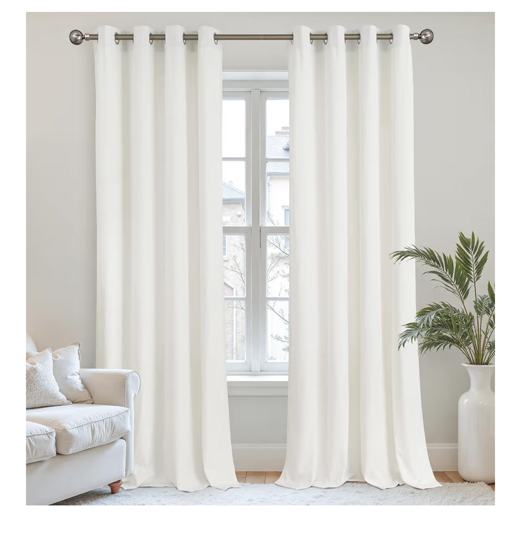 YoungsTex Curtains 96 Inches Long 2 Panels.