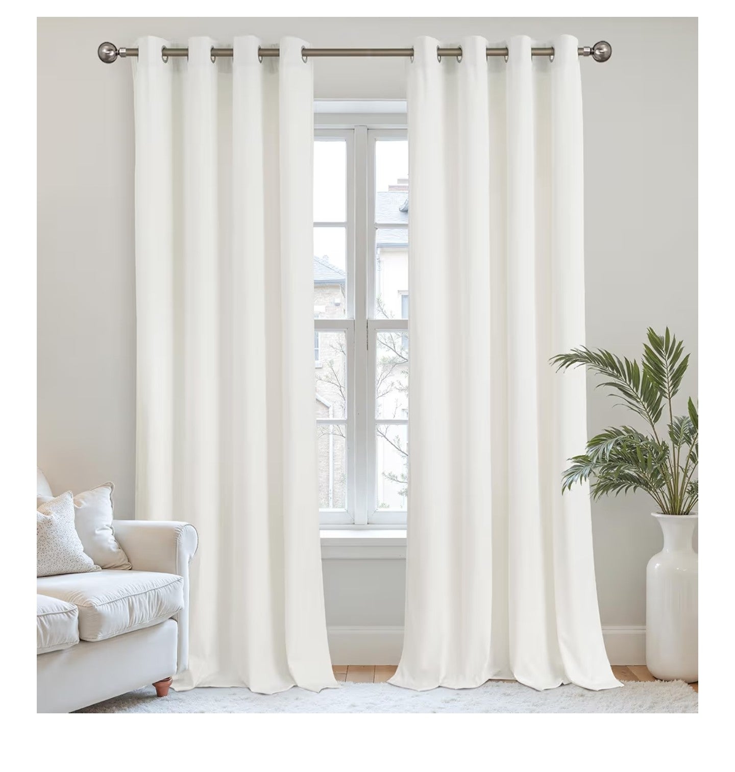 YoungsTex Curtains 96 Inches Long 2 Panels.