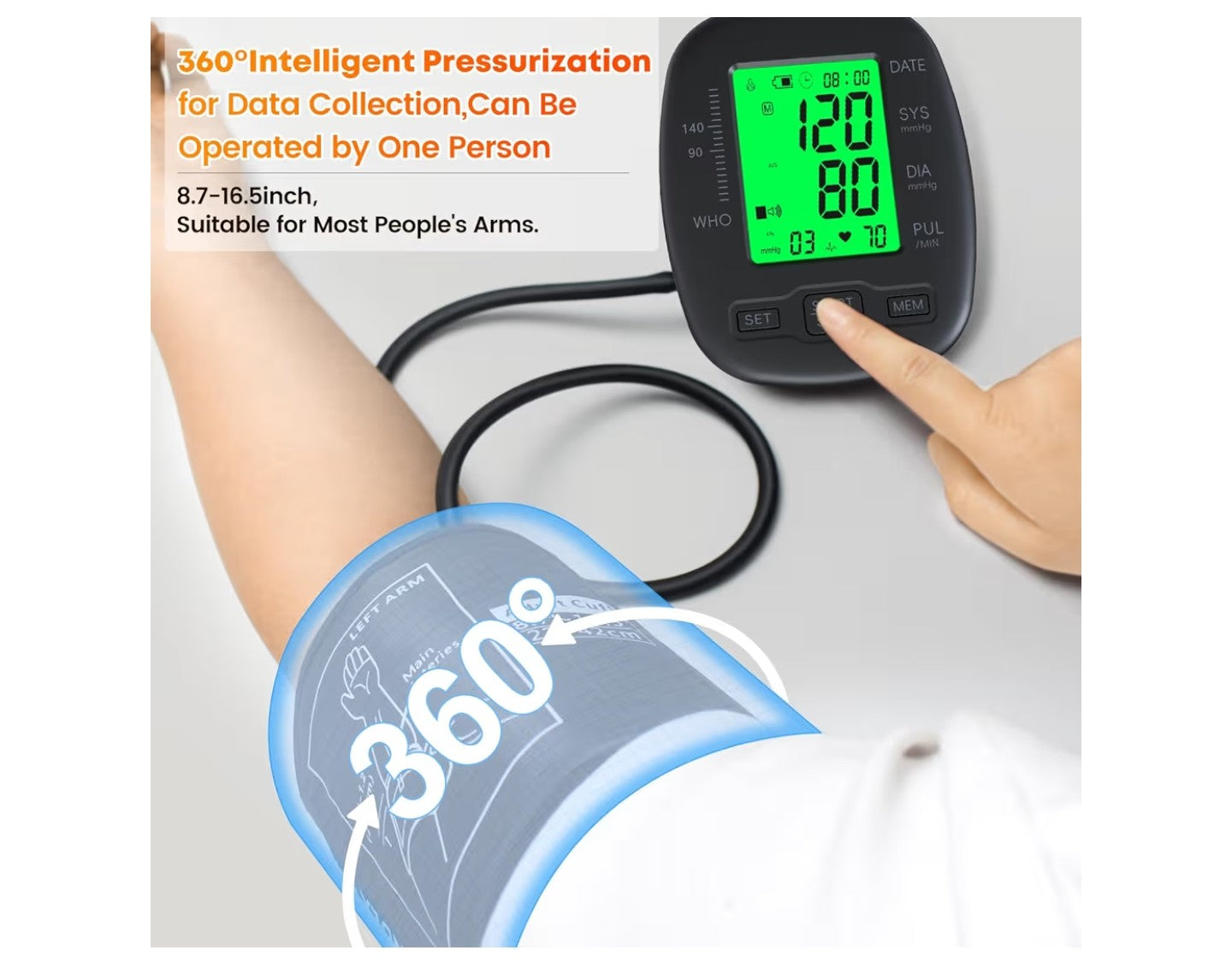 Blood Pressure Monitor Upper Arm