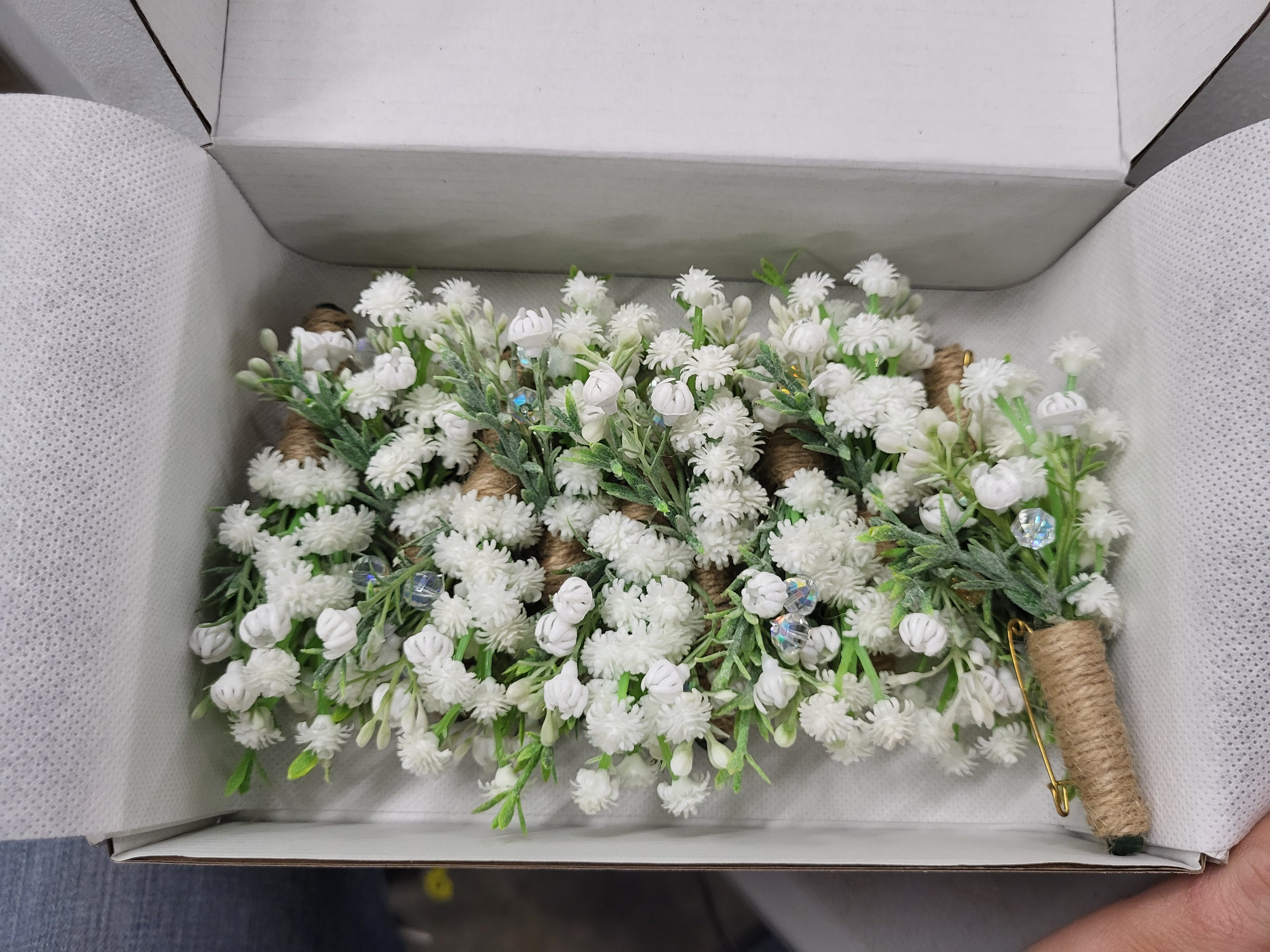Ling's Boutonniere 10pcs (White)