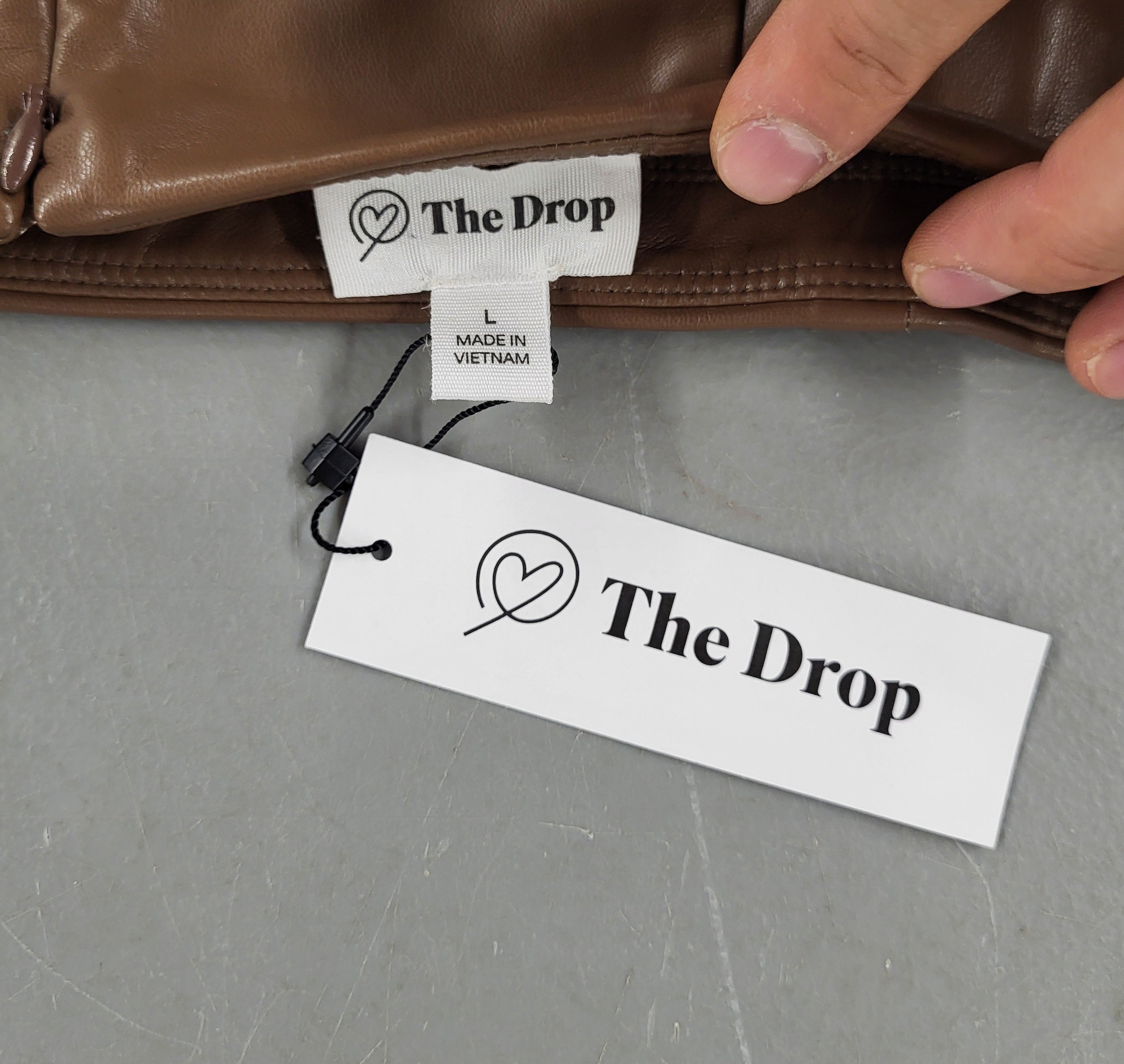 The Drop Portia Mini Wrap Skirt (Size Large)
