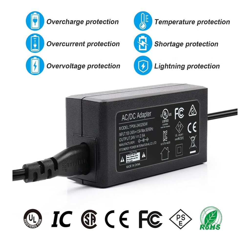 24V 2.5Amp Power Supply Adapter