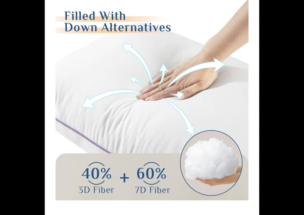 Jollyvogue Standard Size Pillows 4 pack