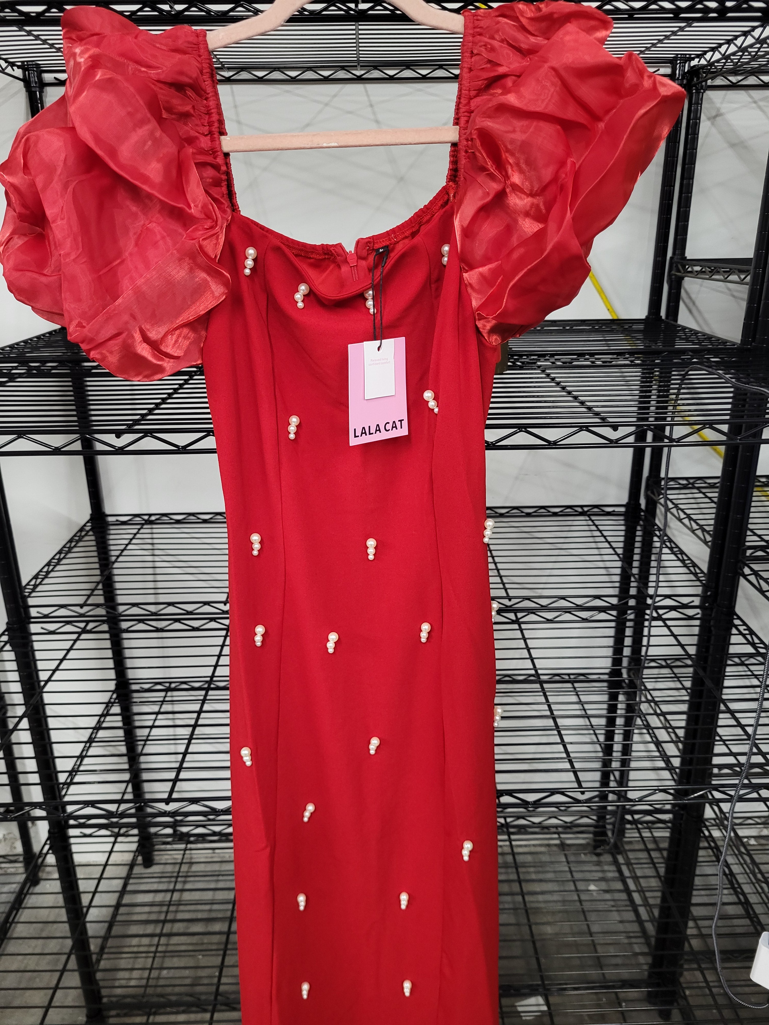 Bubble Sleeve Dress (Large)