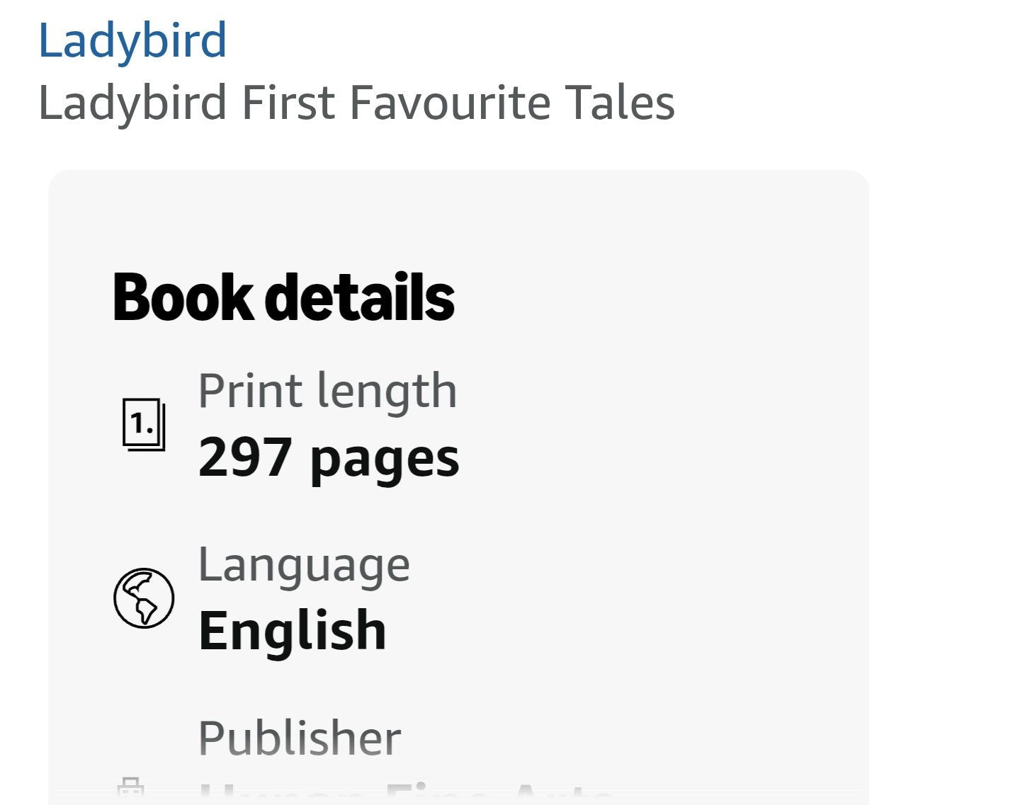 Ladybird First Favourite Tales