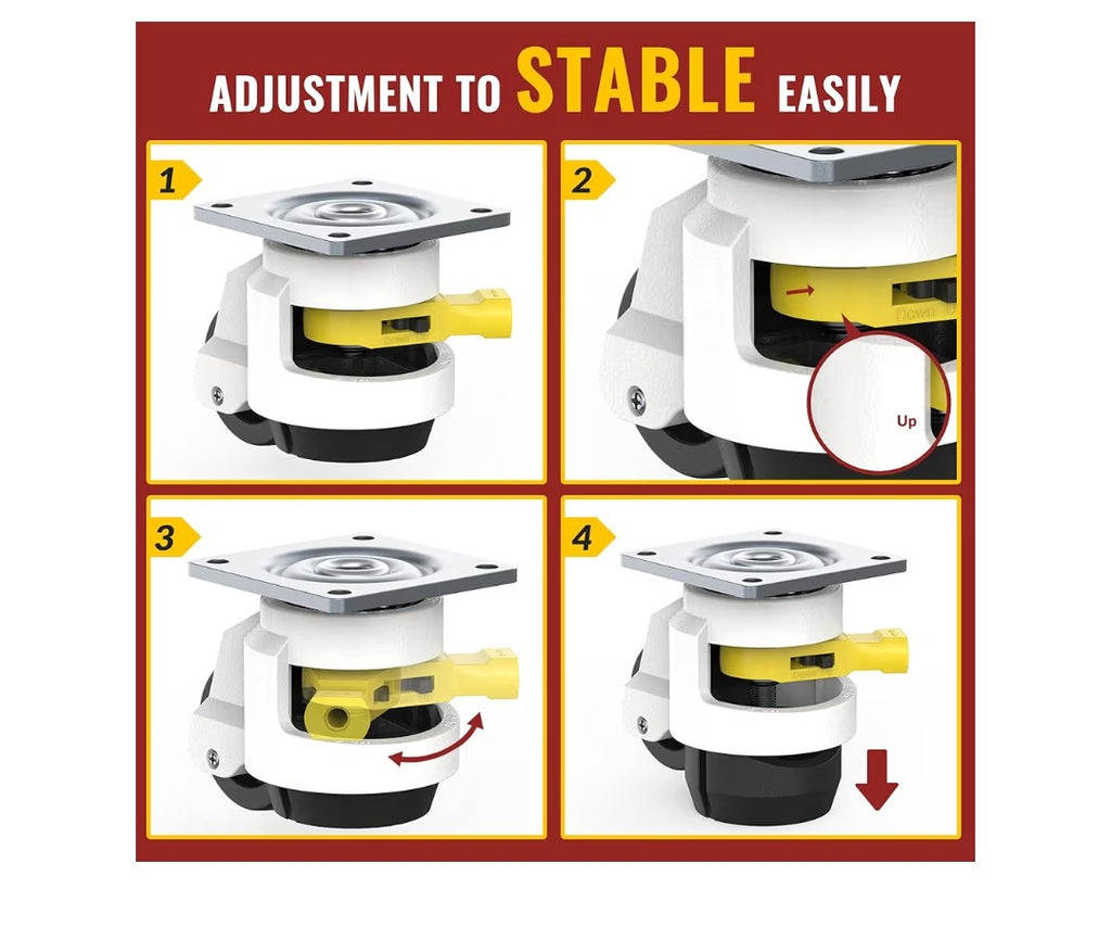 Holkie Leveling Casters 4 pack