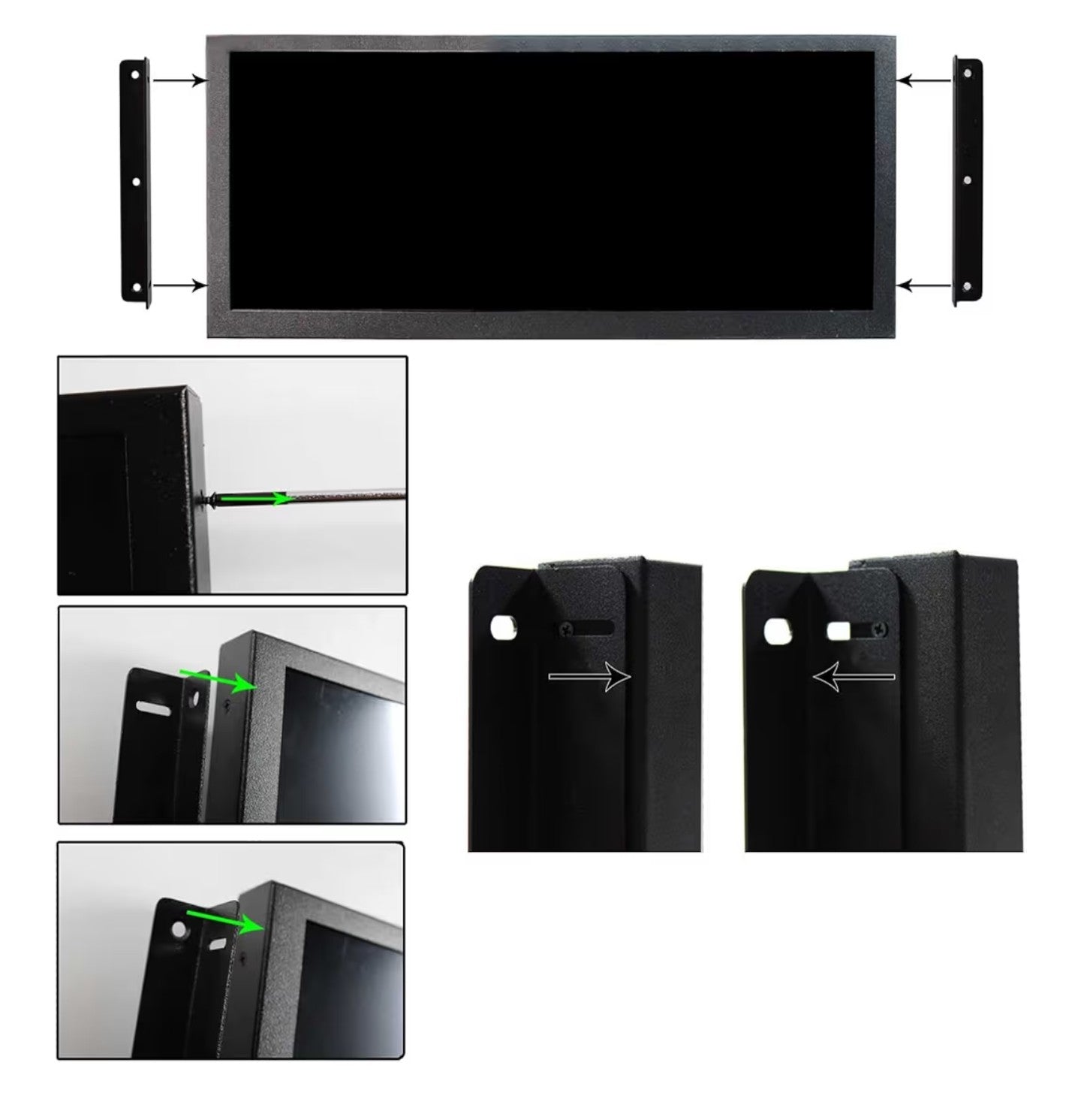 VSDISPLAY 12.3'' Portable IPS LCD Monitor 1920x720 Stretched Bar Display