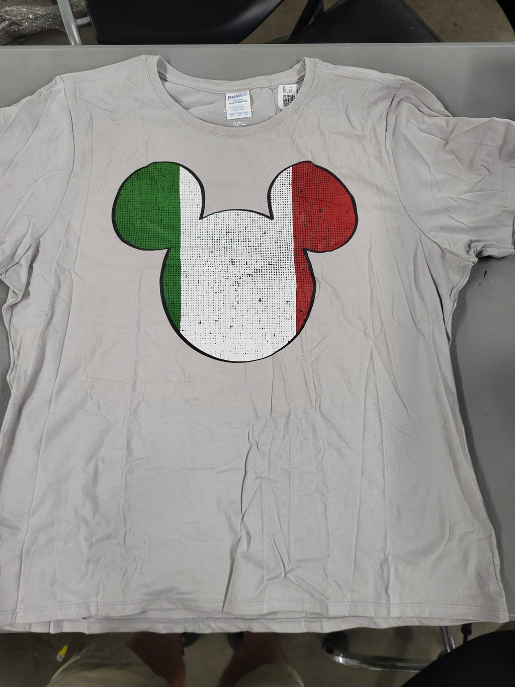 Mikey Mouse Italy Flag Logo (Womens 2XL)