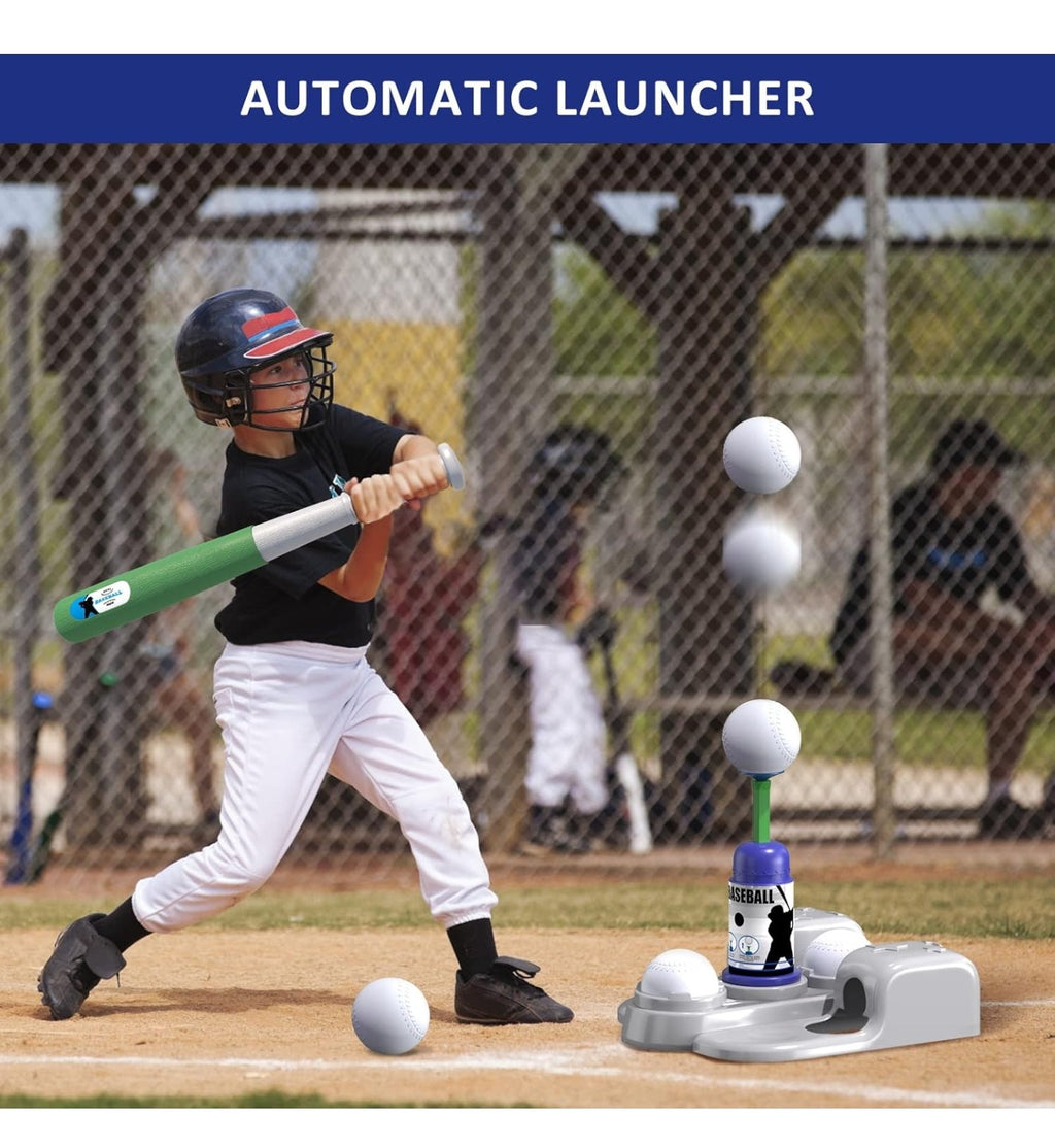 QDRAGON 2 in 1 T Ball Sets for Kids 3-5 5-8, Tee Ball Set