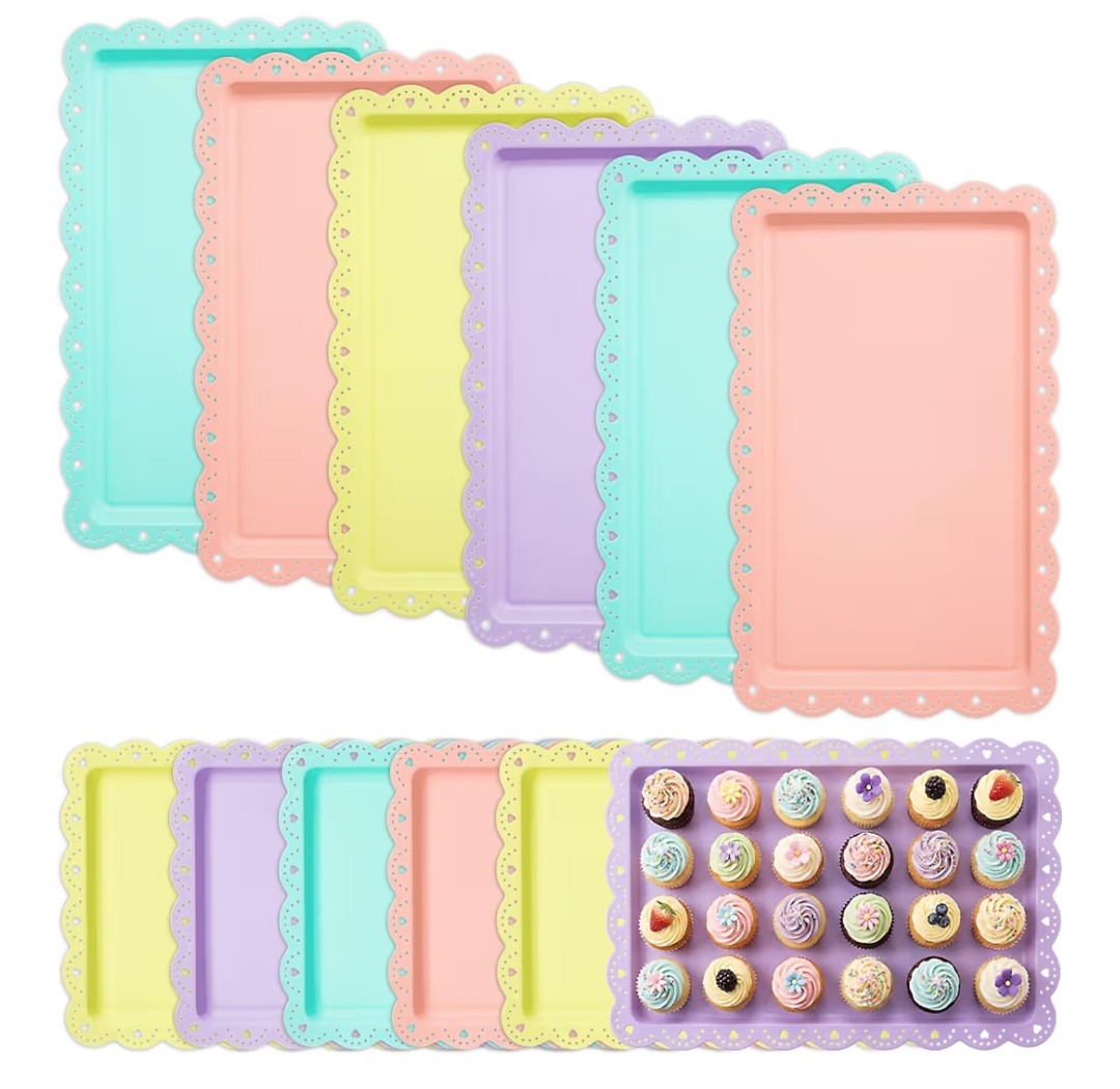 Plastic Serving Trays 12 pack