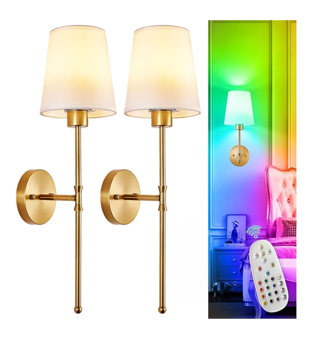 Depuley Wireless Wall Sconce 2 pack