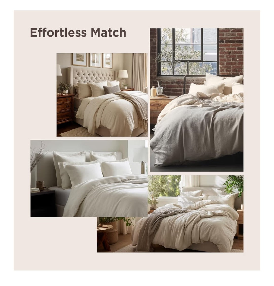 Bedspread Duvet Cover Queen Size (Khaki)