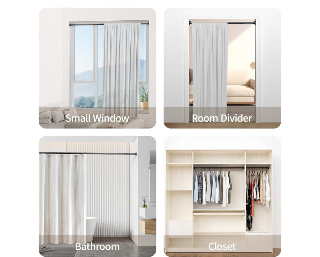 Mcrbeay Shower Curtain Rod 19-73in