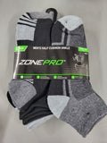 Men's Half Cushioned Ankle Socks 6 Pairs (Size 6-12)