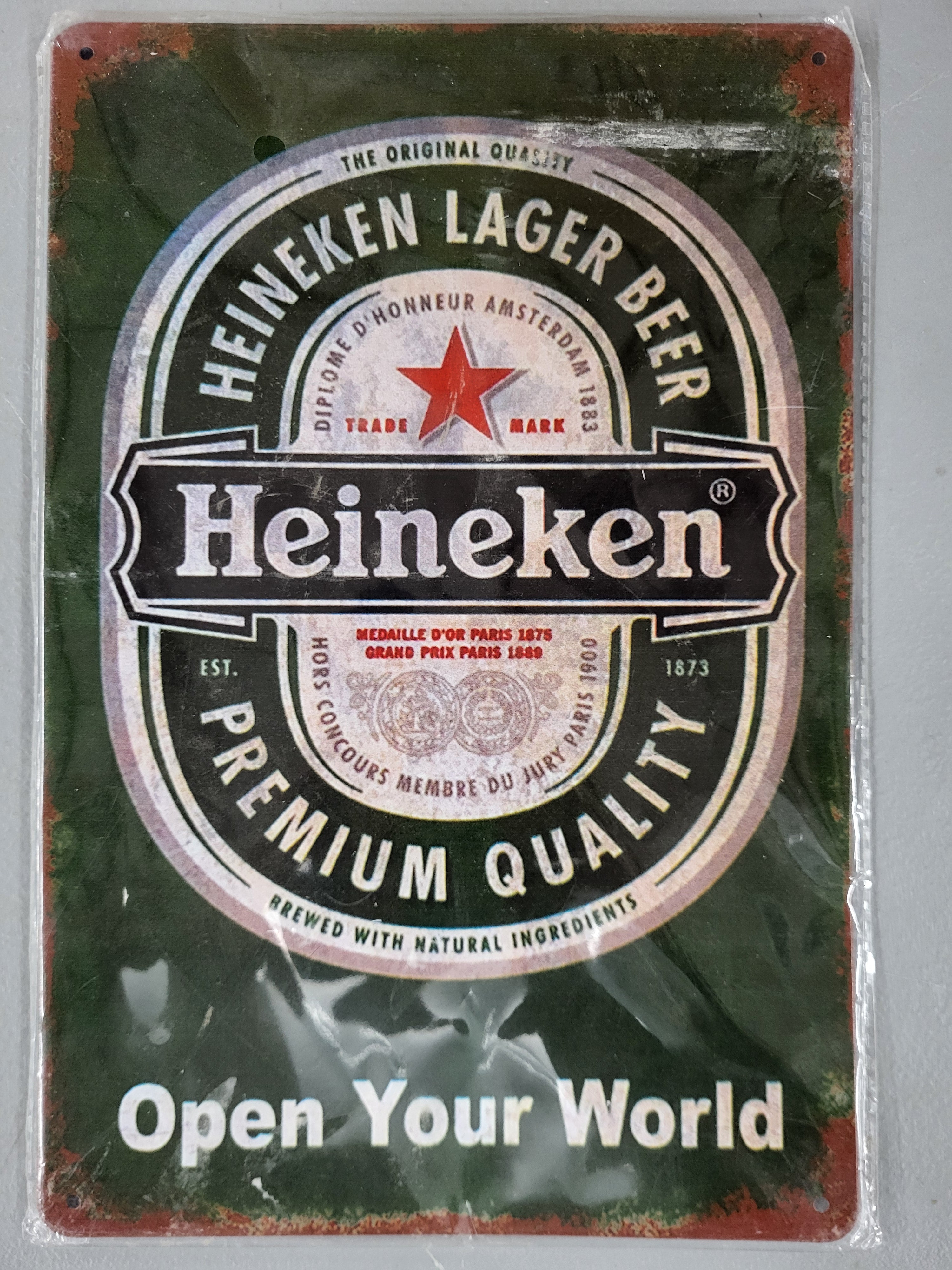 Heineken Metal Sign