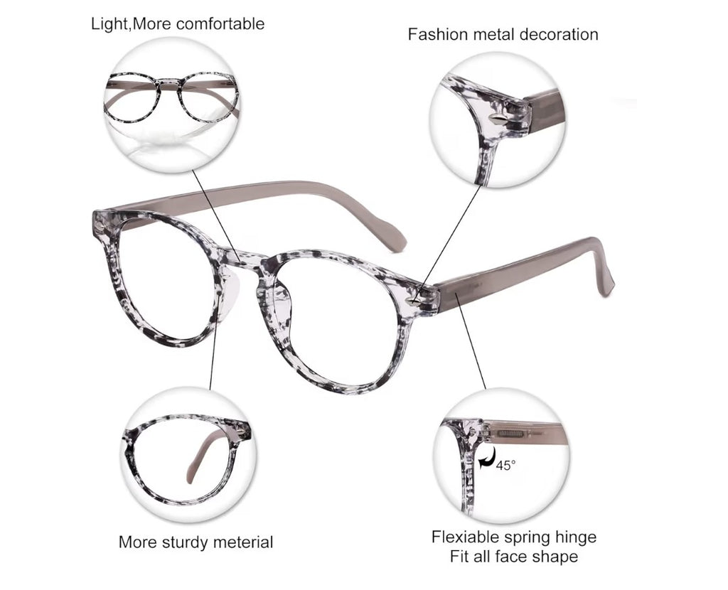 Occi Chiari Round Readers (+2.50 Magnification)