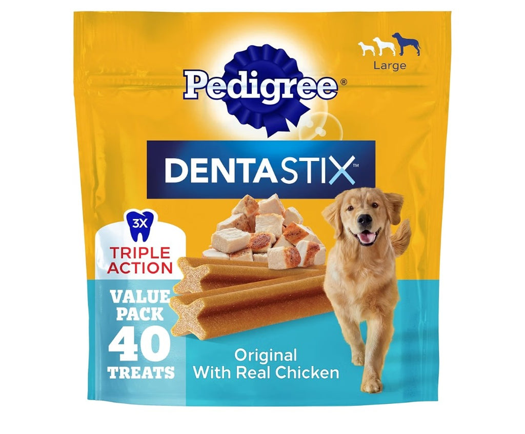 Pedigree Dentastix Large Breed Dental Treats (40 Count)