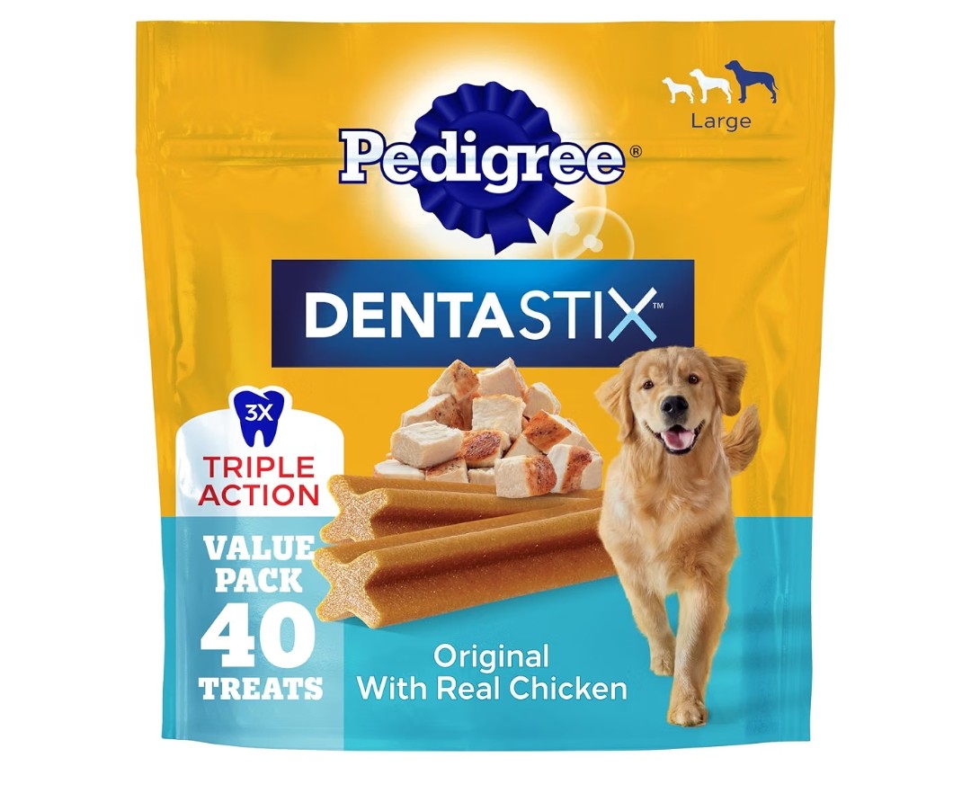 Pedigree Dentastix Large Breed Dental Treats (40 Count)
