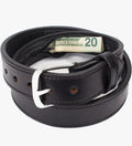Yonder Leather Company Leather Belt with Hidden Money Pocket (Size 40)