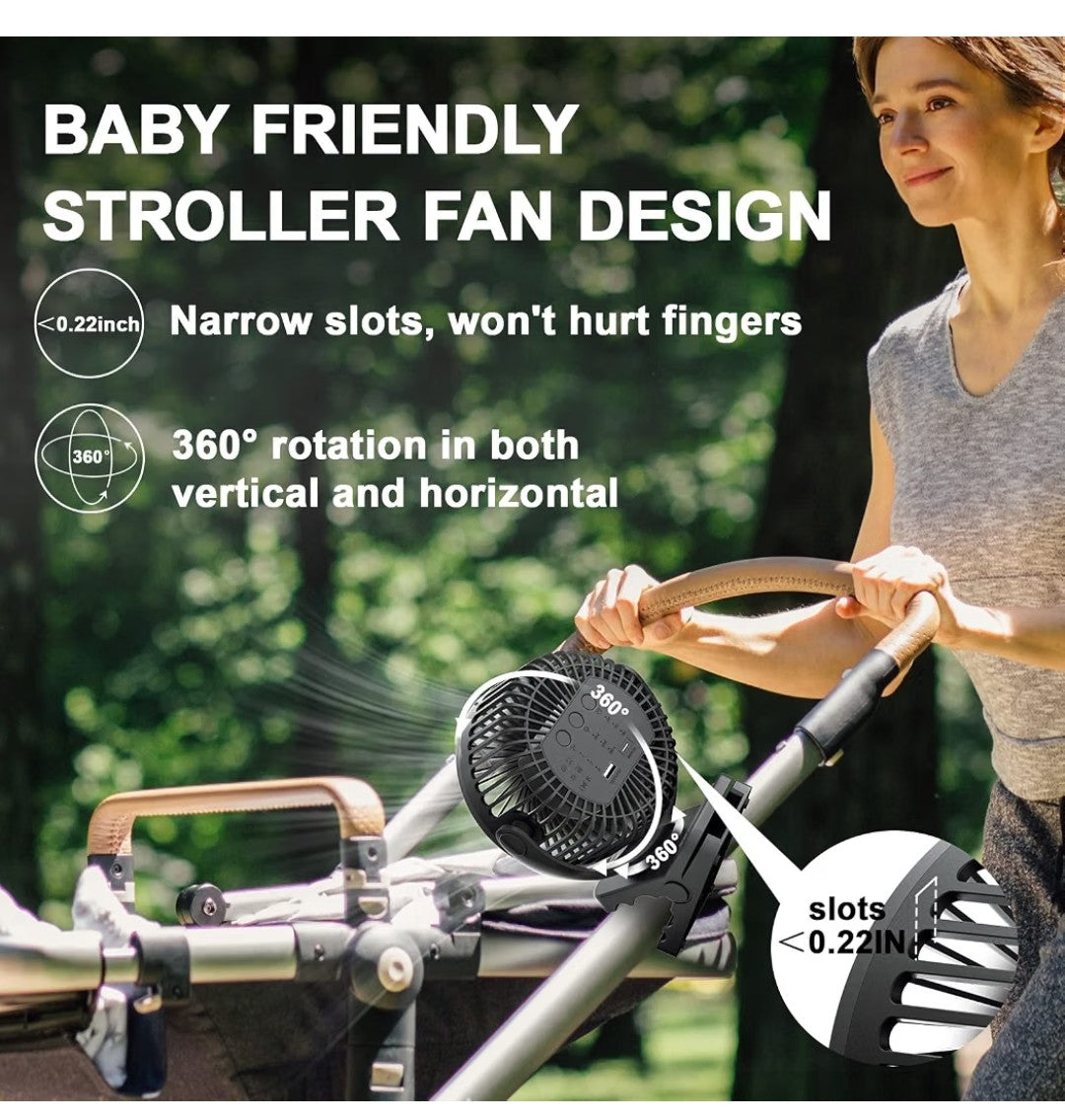 Portable Fan with Remote Control And LED Lights