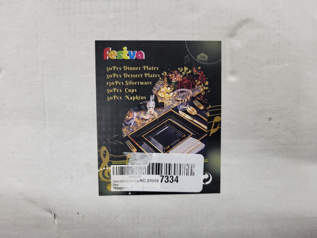 Festiva 350pc Disposable Plate Party Set