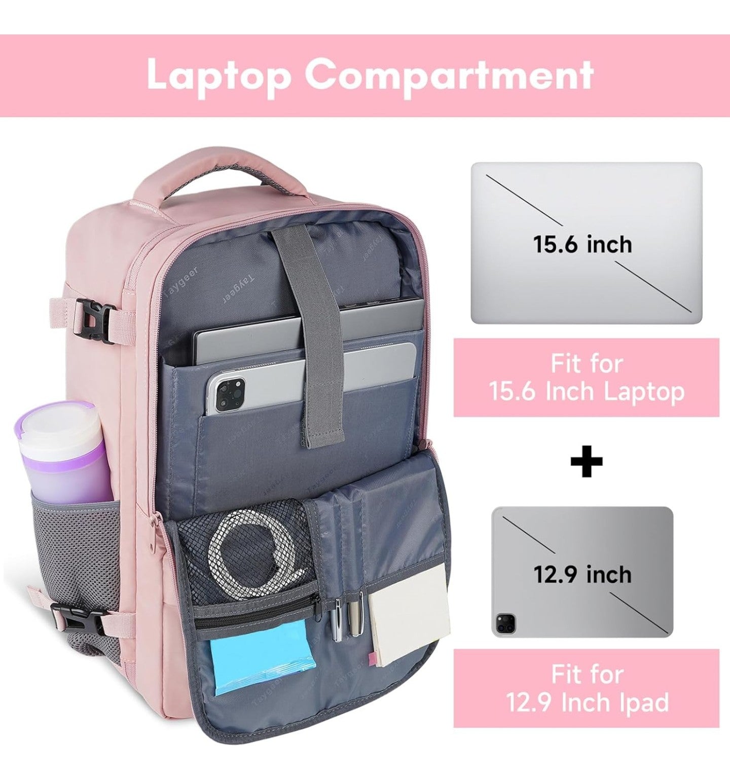 Taygeer Travel Backpack for Women, Carry On Backpack