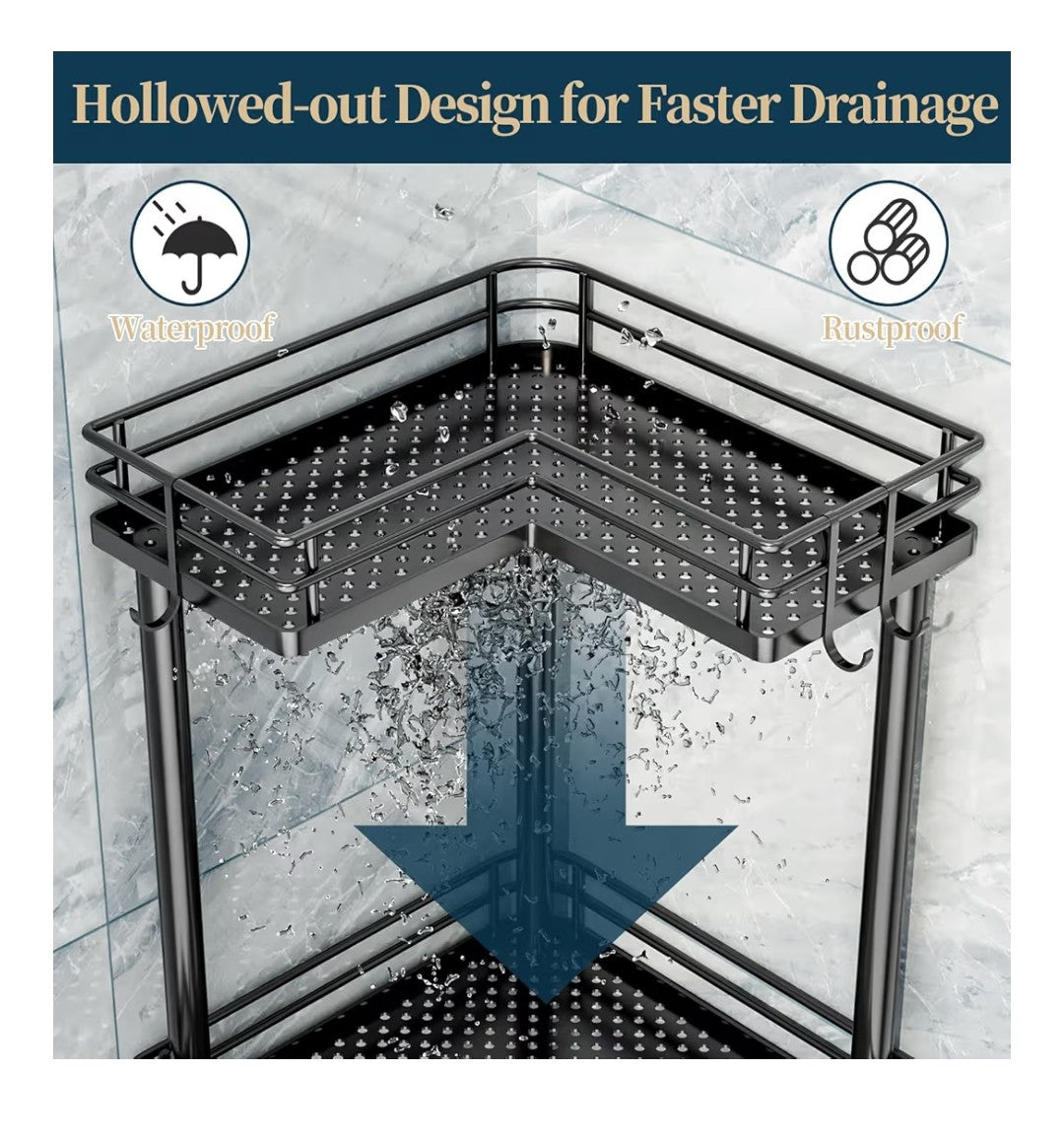 3-Tier Corner Shower Caddy