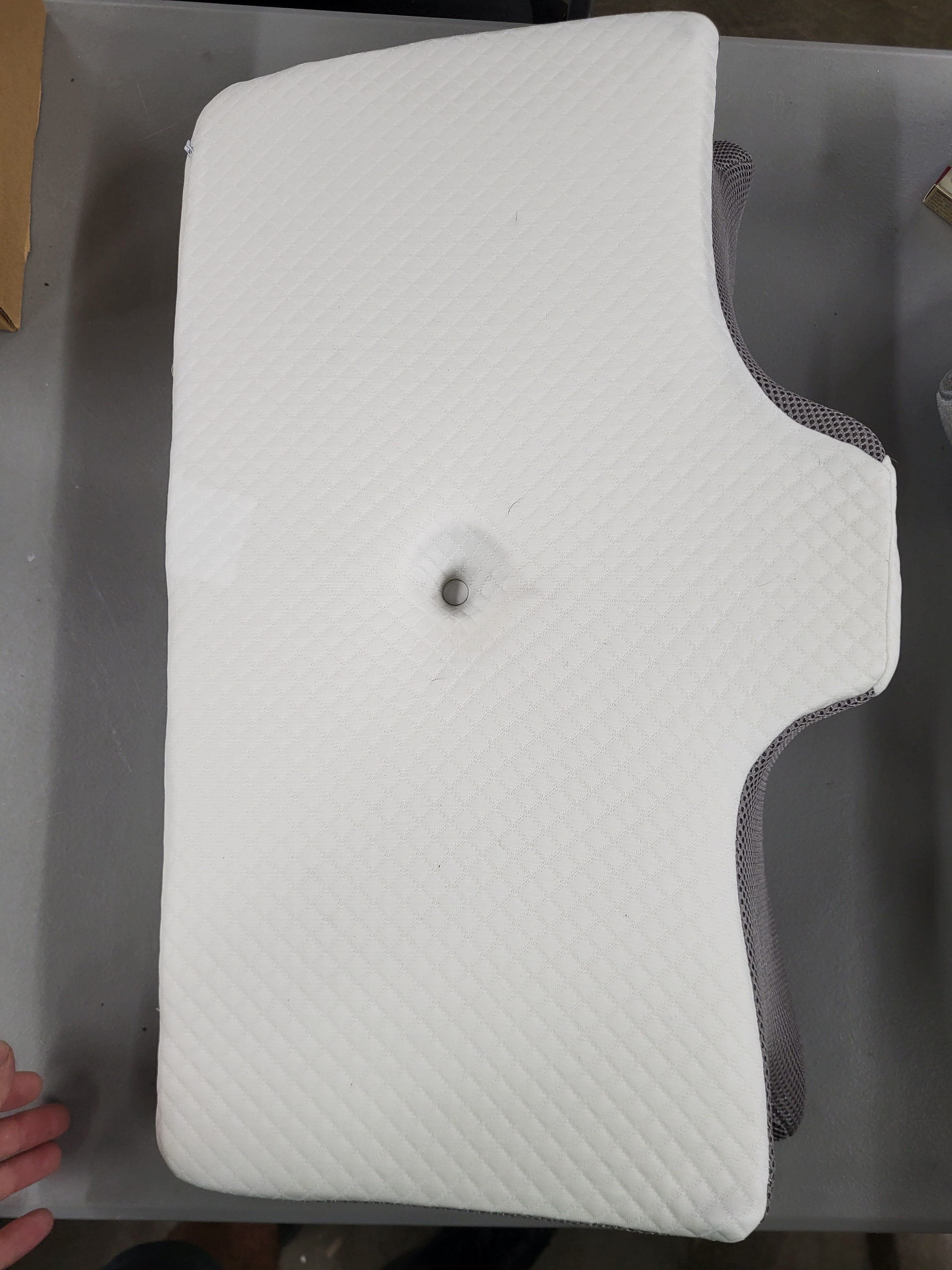JINGRUIAI Ergonomic Cervical Pillow for Neck Support - Memory Foam Pillow for Side, Back & Stomach Sleepers, Orthopedic Design with Breathable Mesh Cover (Grey)