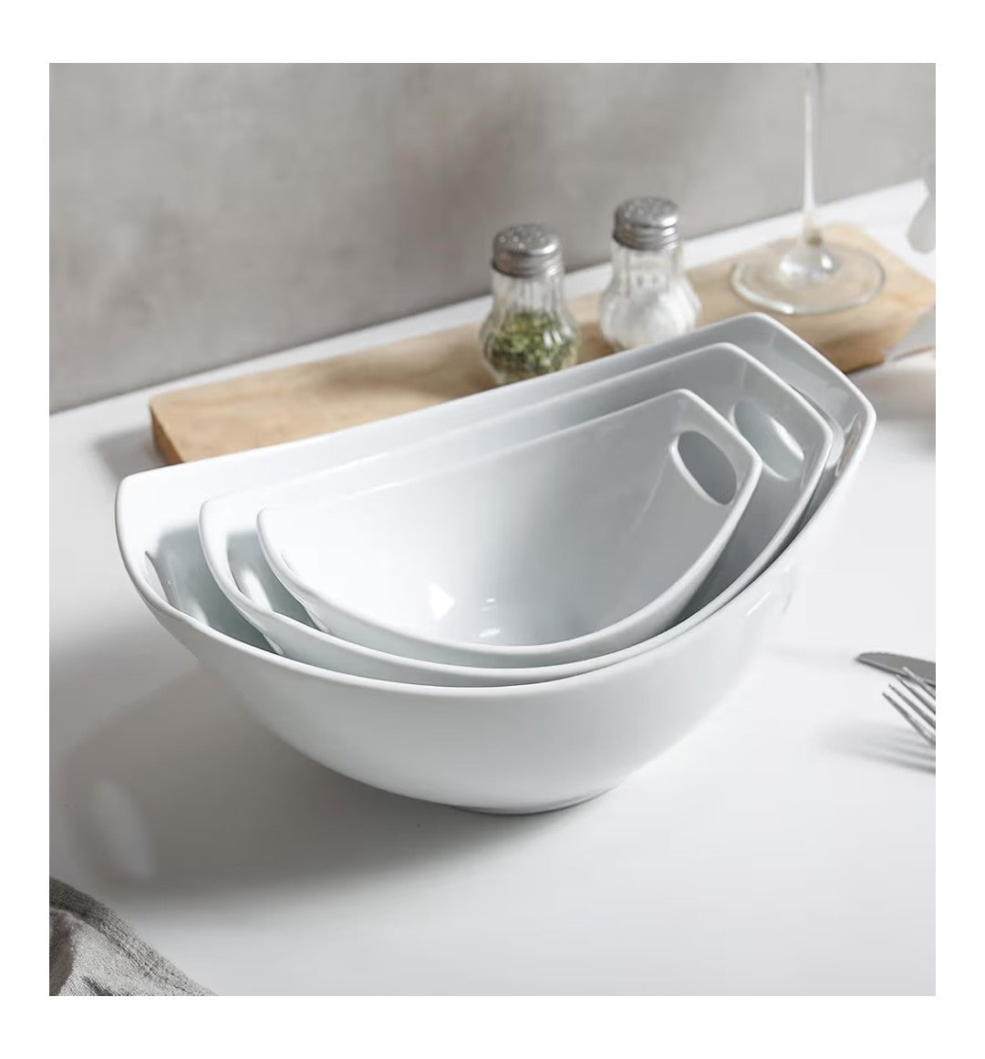 3pc Ceramic Serving Bowls