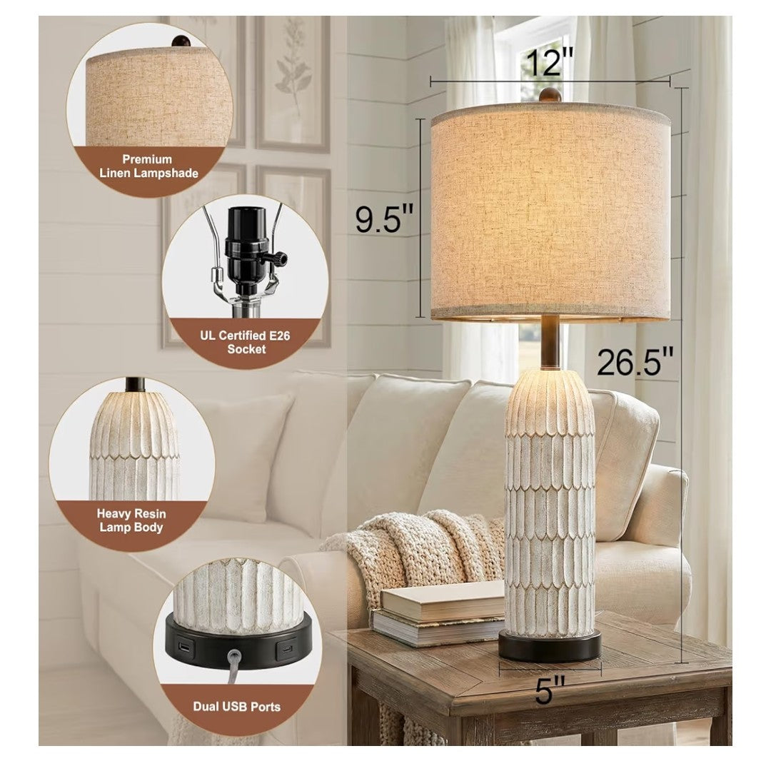 OYEARS Table Lamp (2 pack)