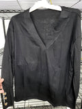 V Neck Long Sleeve Loose Blouse (Medium)