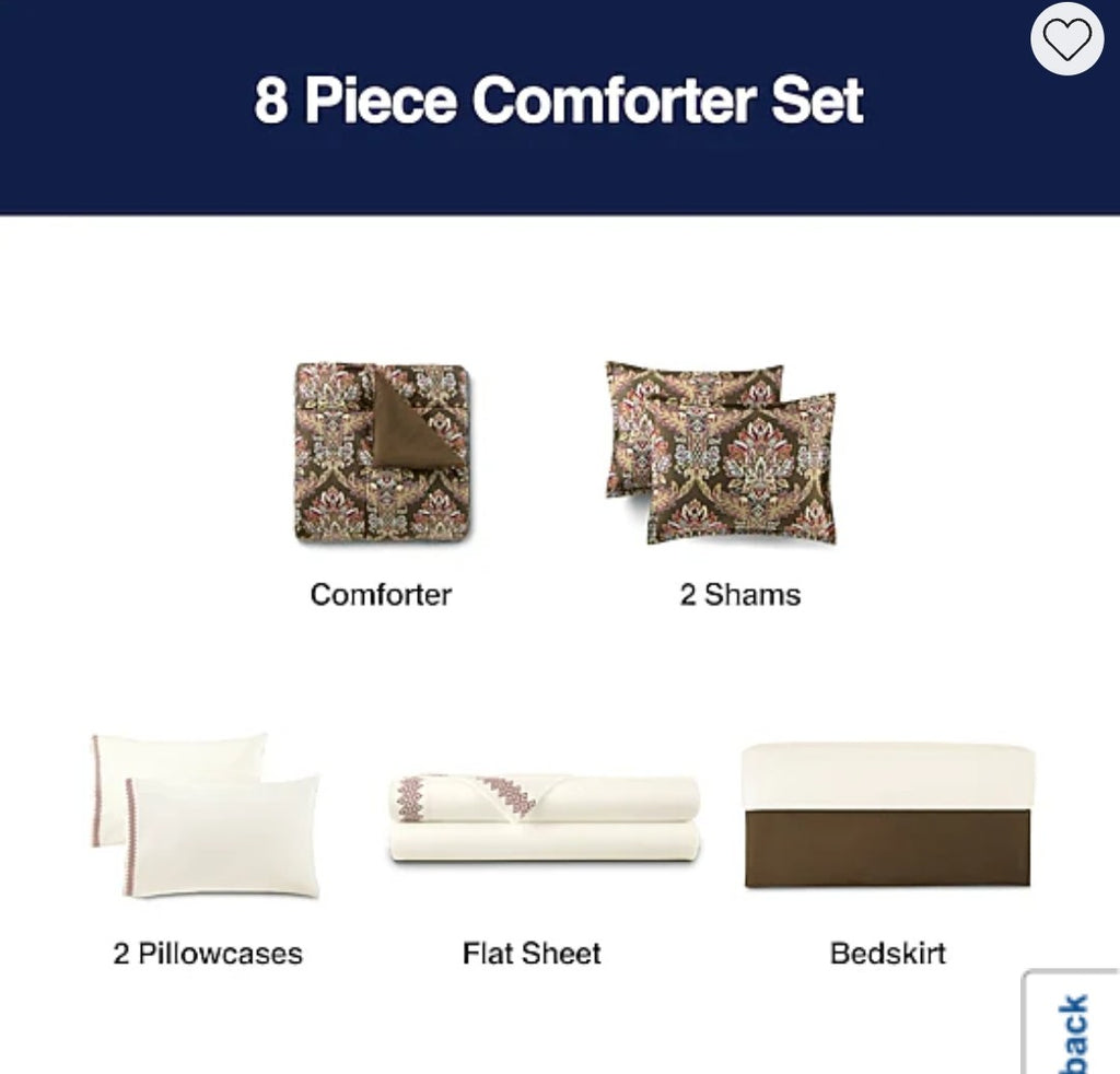 Broadhaven Lilith 8pc Bedding Set (King)
