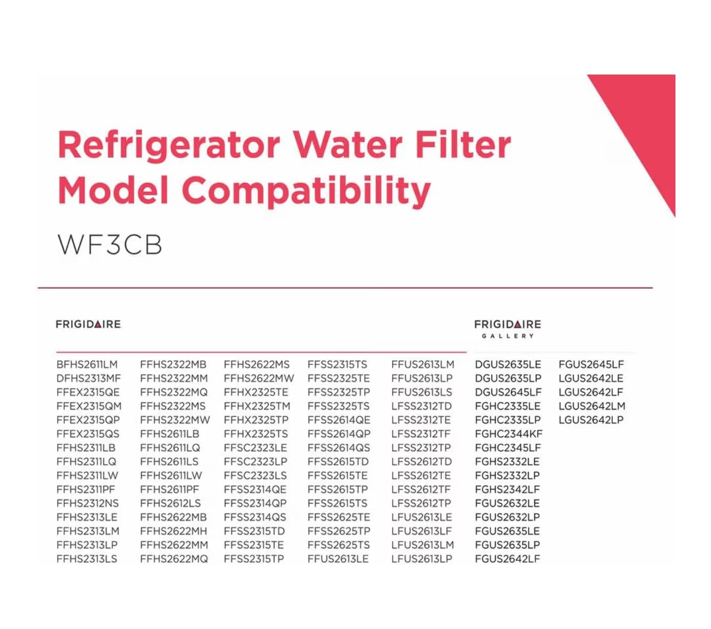 Frigidaire WF3CB Puresource3 Refrigerator Water Filter, White, 1 Count (Pack of 1)