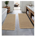 Miulee Waffle Bathroom Rug Runner 2 pack