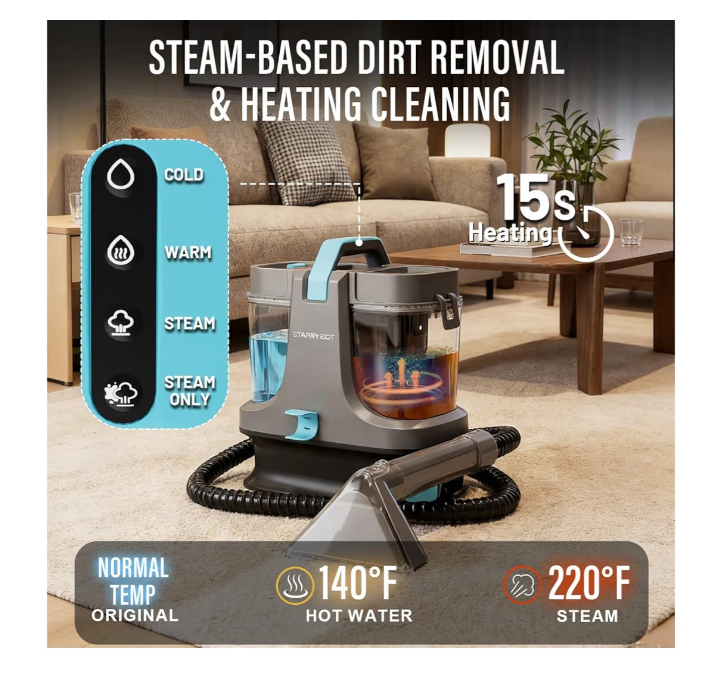 (Used like new)Starrybot Portable Carpet Cleaner Machine.