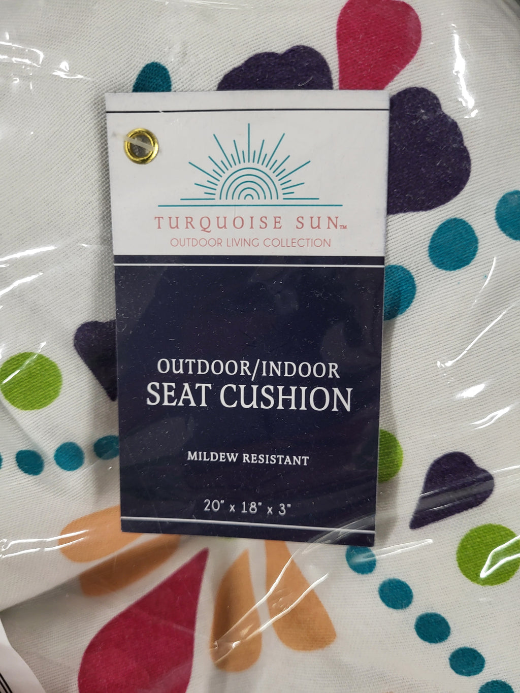 Outdoor/Indoor Seat Cushion 20x18x3 inches