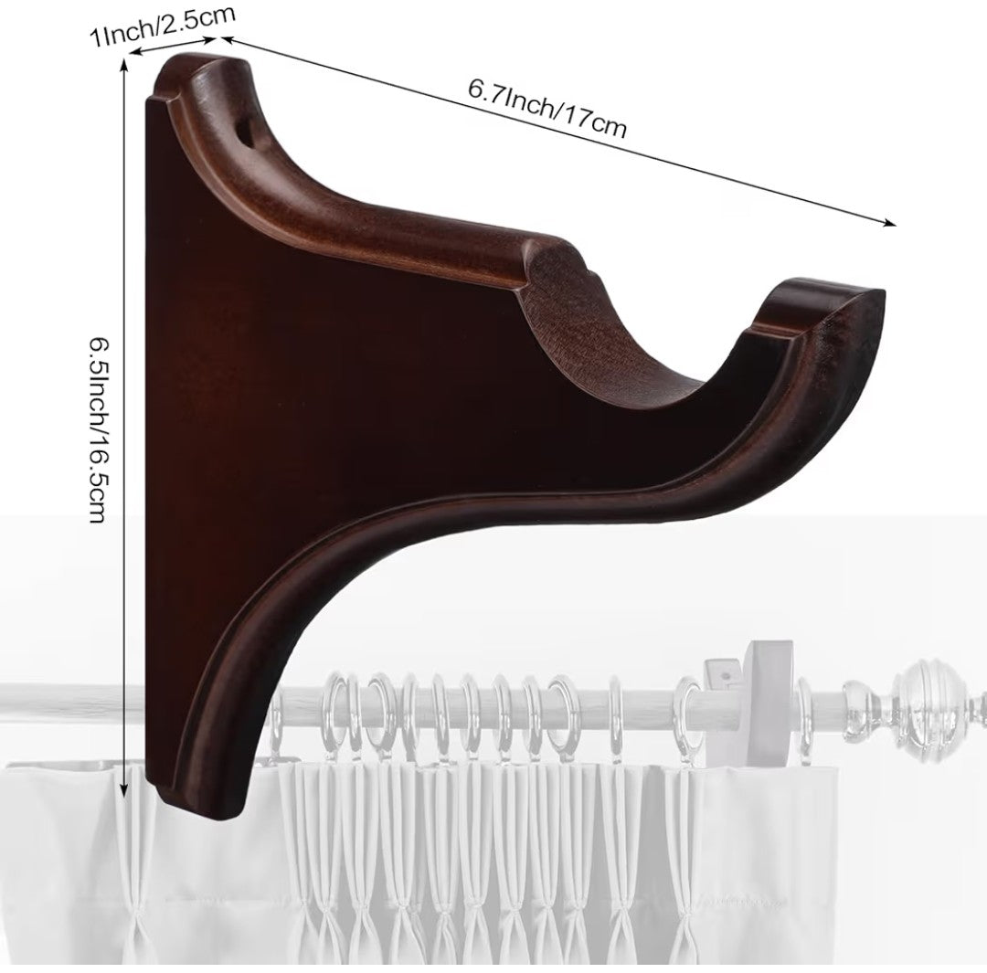 Wooden Curtain Brackets (2 pack)