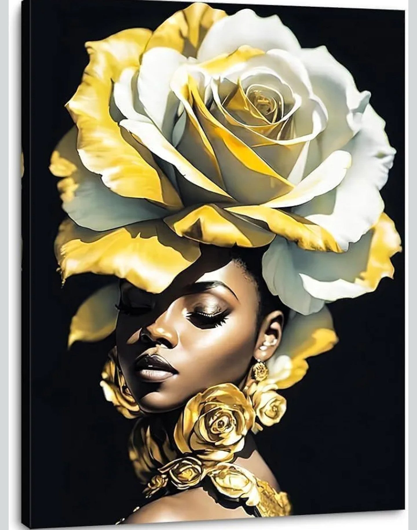 daktenn Wall Art African American Women Wall Decor.