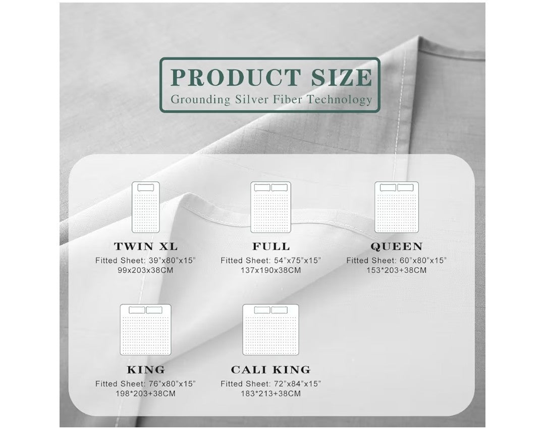 Conductive King Size Fitted Grounding Sheet