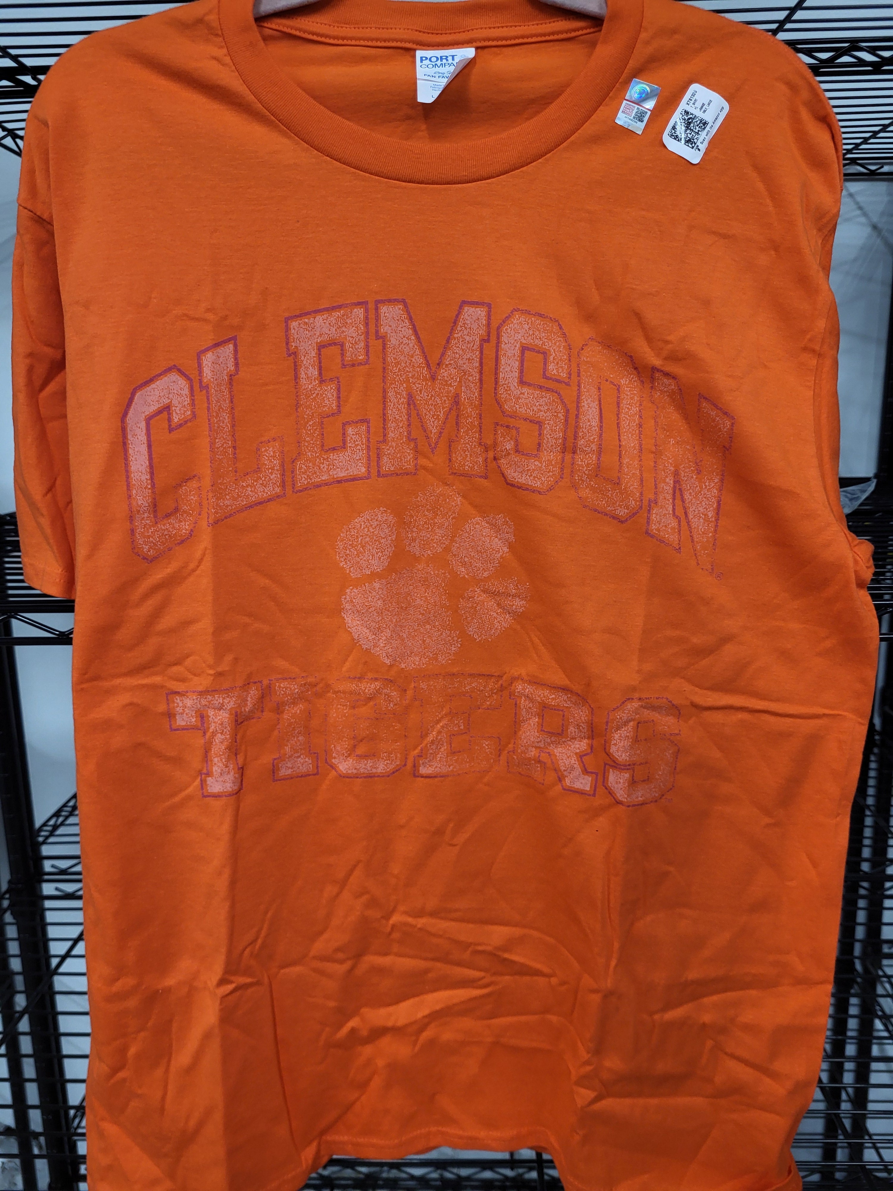 Vintage Worm Clemson Tigers T-Shirt (Large)