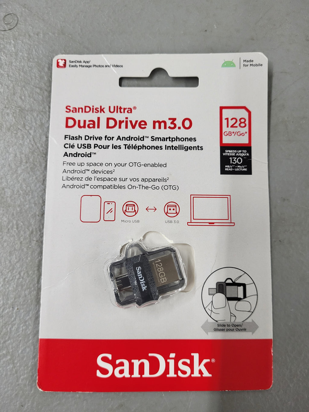 SanDisk Ultra Dual Drive m3.0 Micro USB to USB A