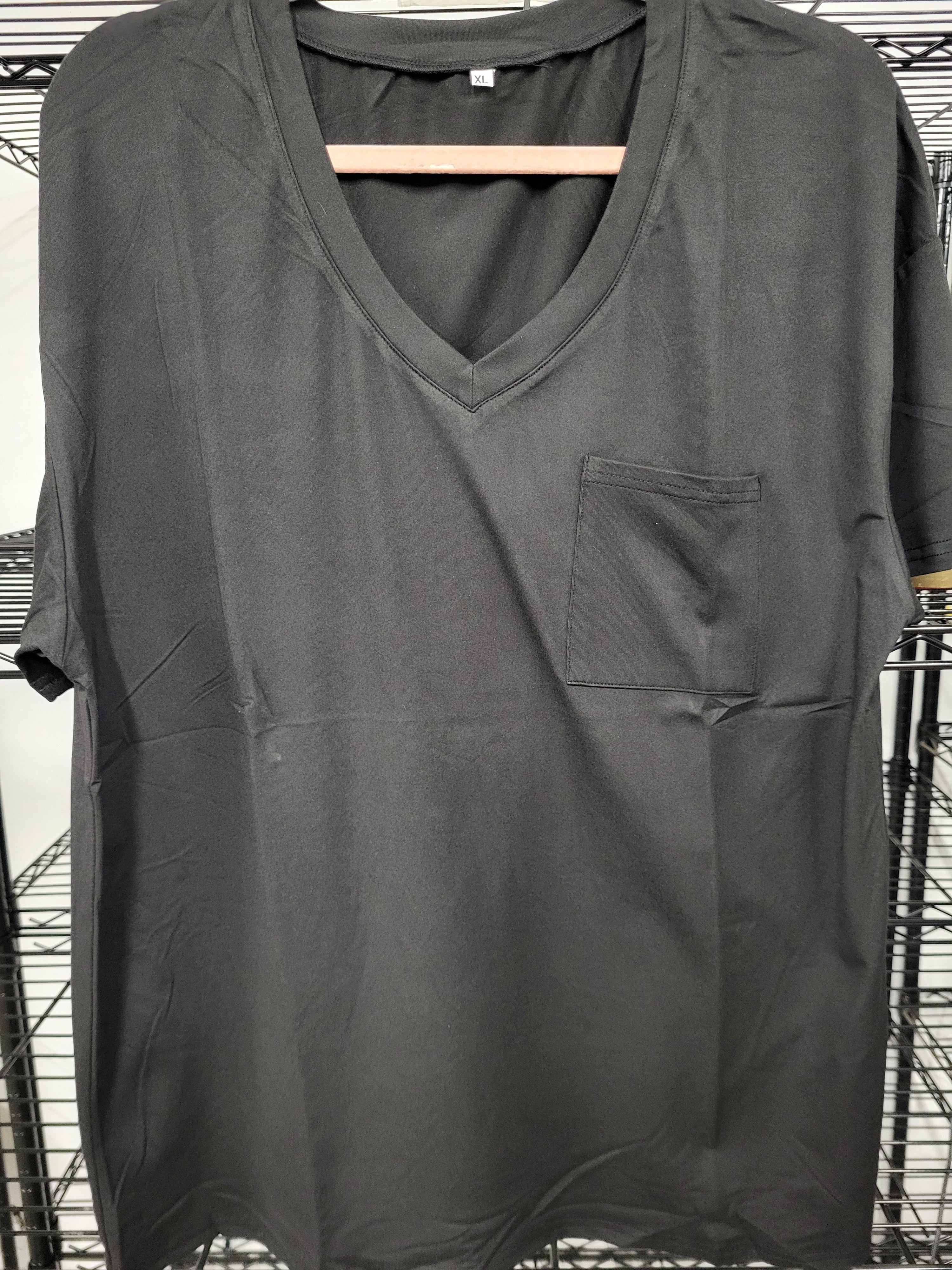 V Neck Casual T-Shirt (XL)