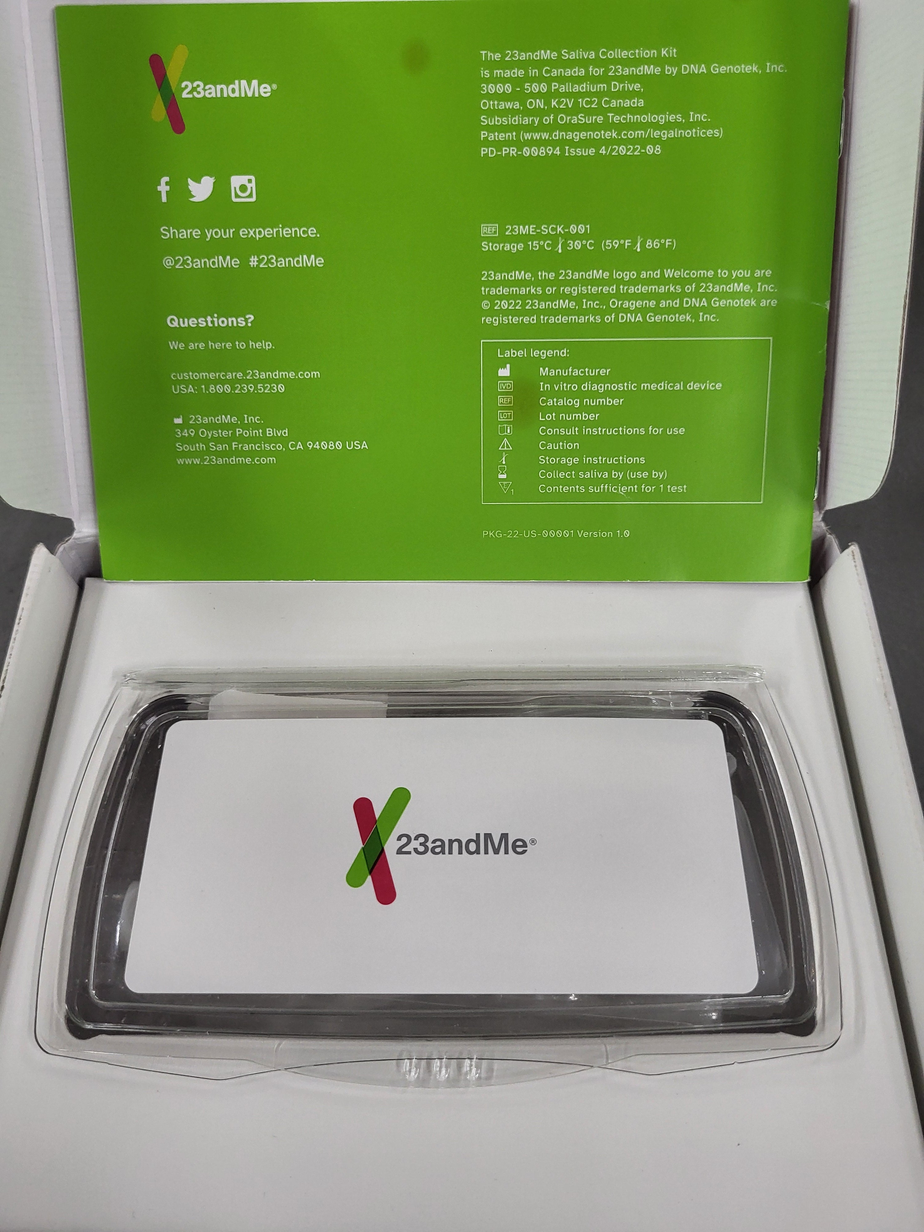 23andMe Ancestry Service kit