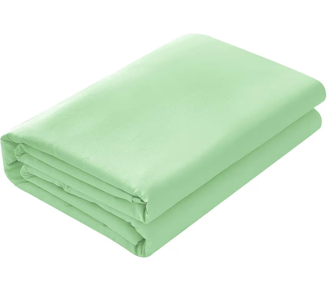 Basic Choice Flat Sheet (Twin Size, Sage Green)