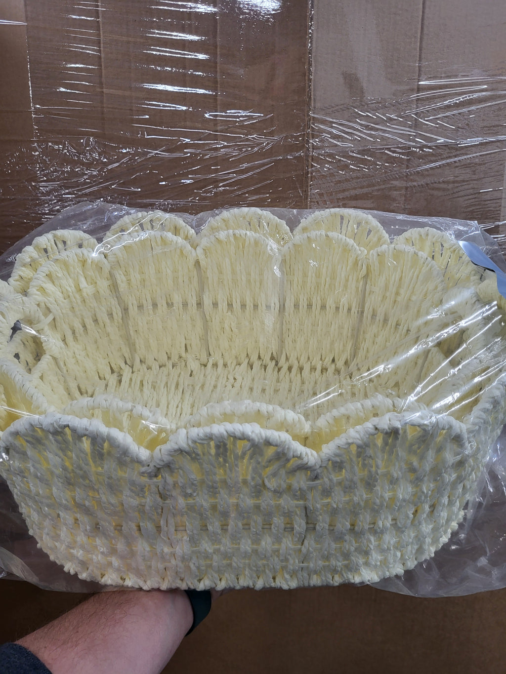 Hand-Woven Storage Basket 2 pack