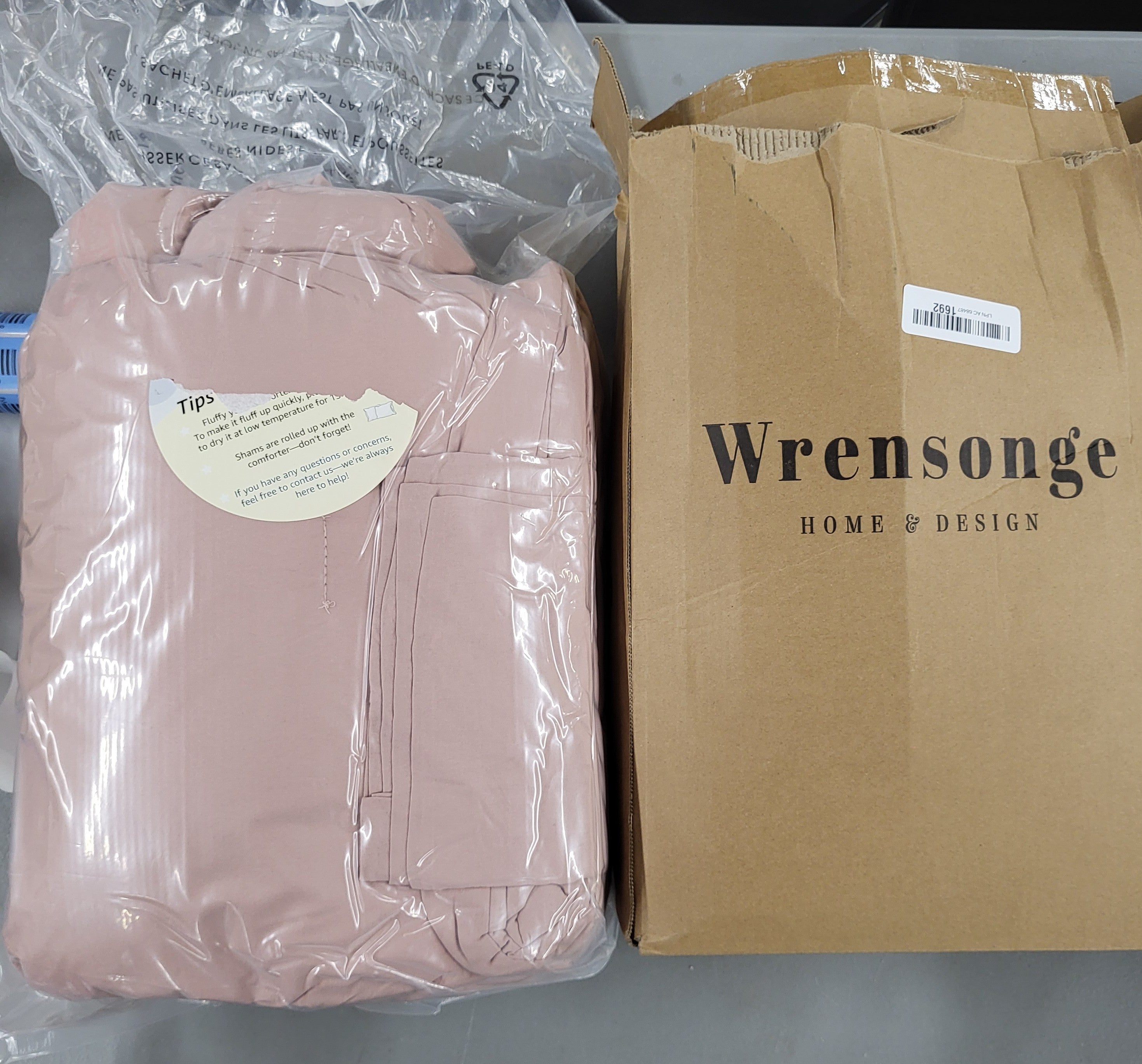 Wrensonge 3pc Comforter Set (Dusty Pink)