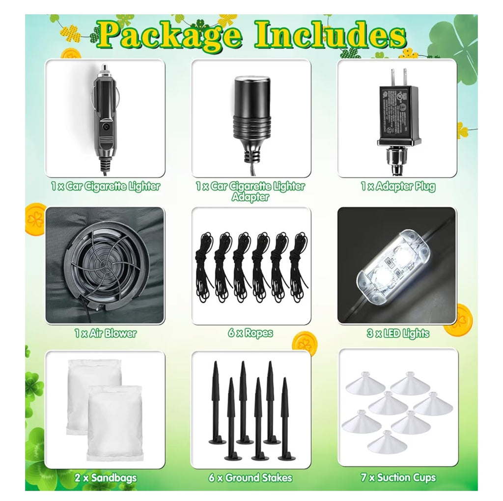 5FT St Patricks Day Inflatables Outdoor Decorations.